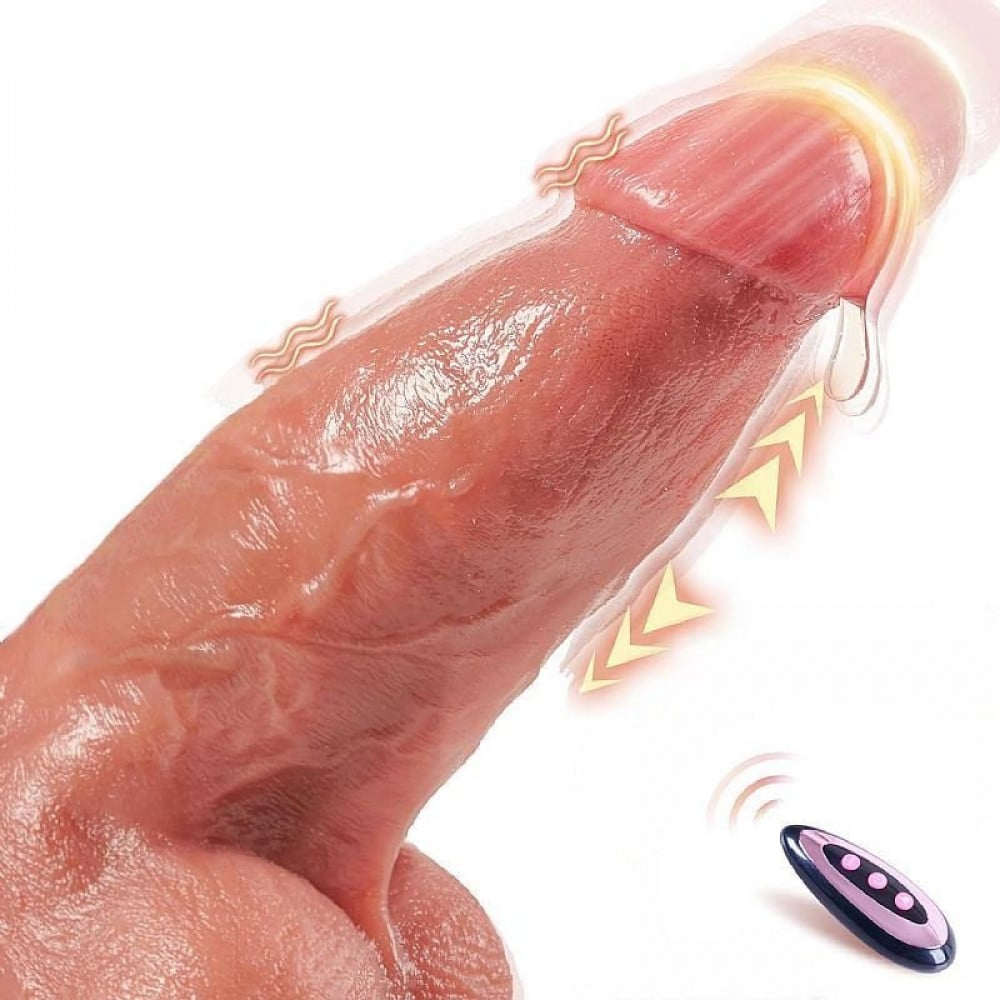 Pene vibrador Rotativo de 24x6,8cm Super Realista - Imagen 4