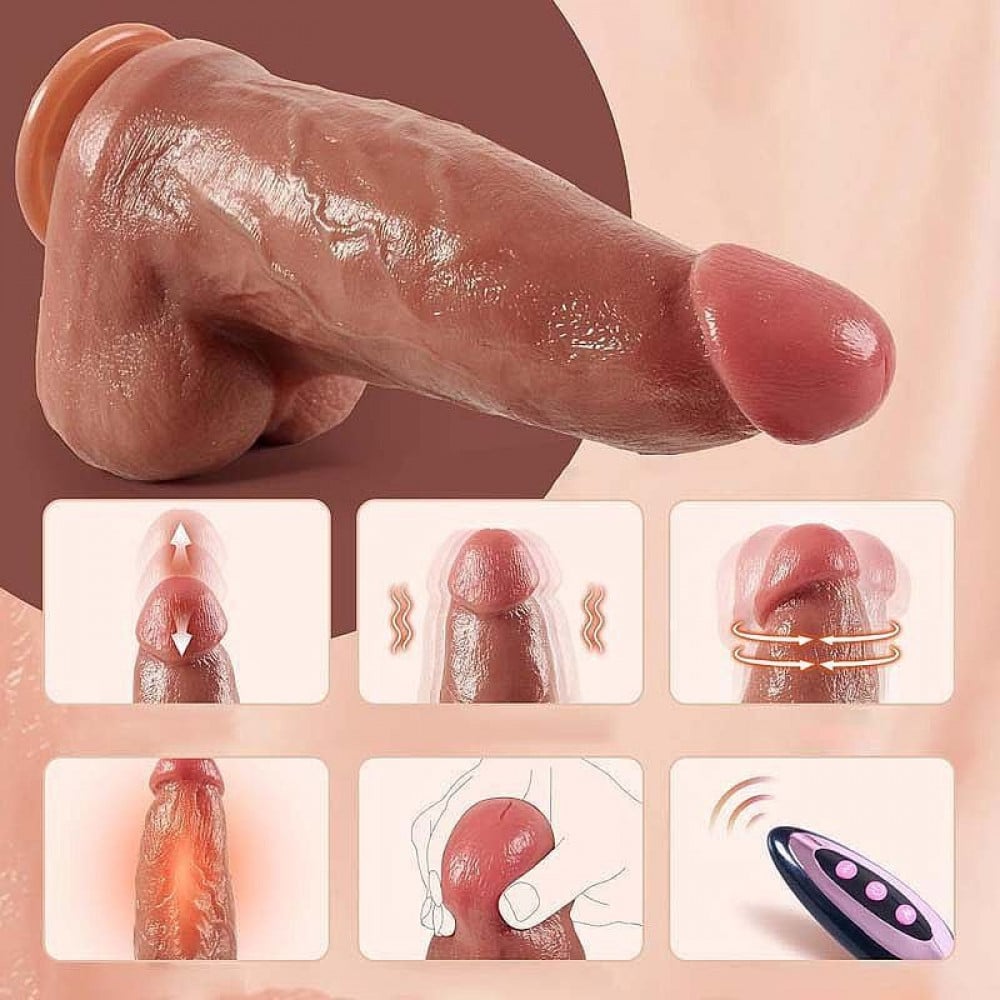 Pene vibrador Rotativo de 24x6,8cm Super Realista - Imagen 2