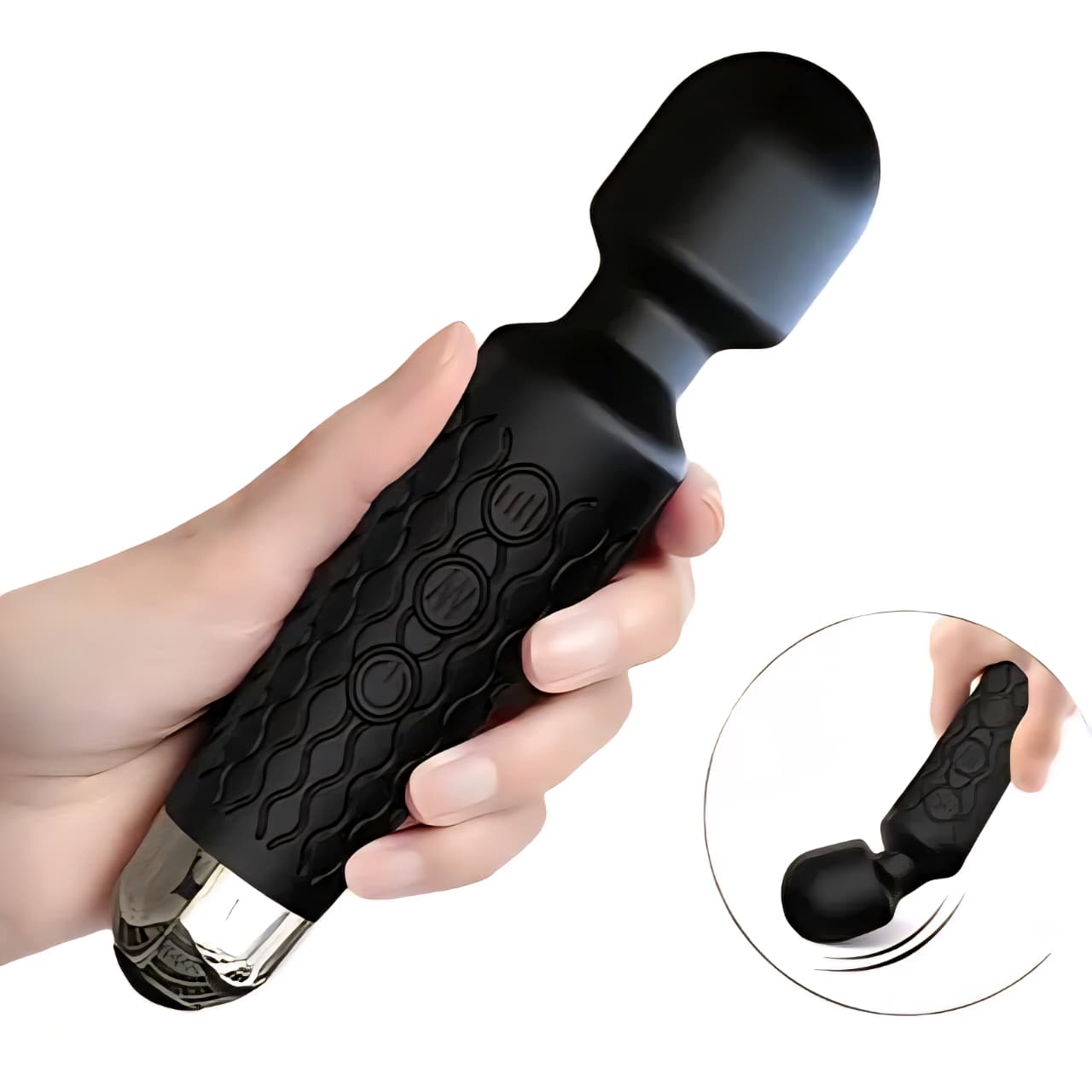 Vibrador micrófono, recarga USB de 20,3x4,3cm