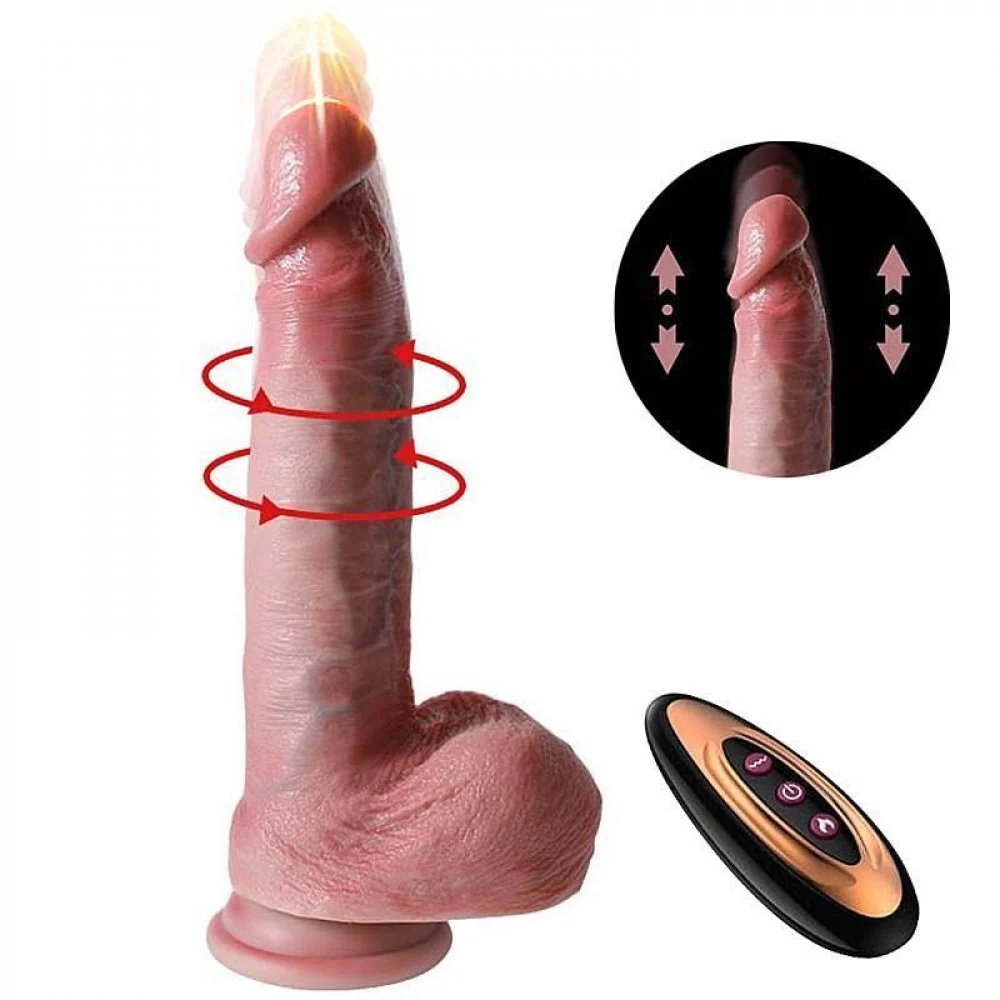 Consolador Super Realista, vibrador automático de 22,5x4cm con venas y ventosa - Imagen 2