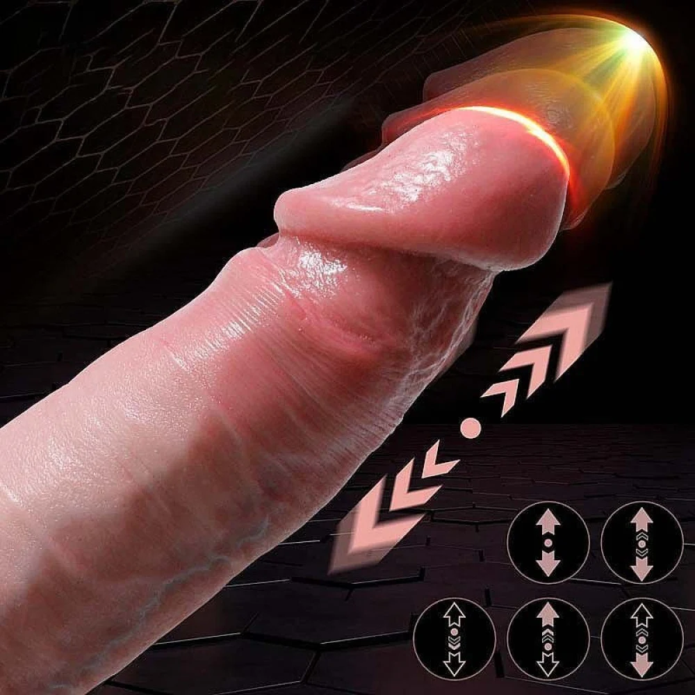 Consolador Super Realista, vibrador automático de 22,5x4cm con venas y ventosa - Imagen 3