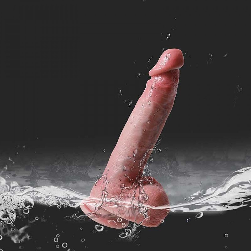 Consolador Super Realista, vibrador automático de 22,5x4cm con venas y ventosa - Imagen 6