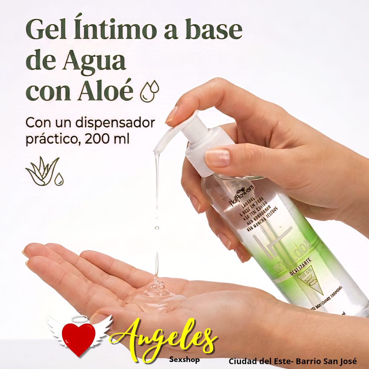 Lubricante a base de agua con Aloé Vera de 200mL