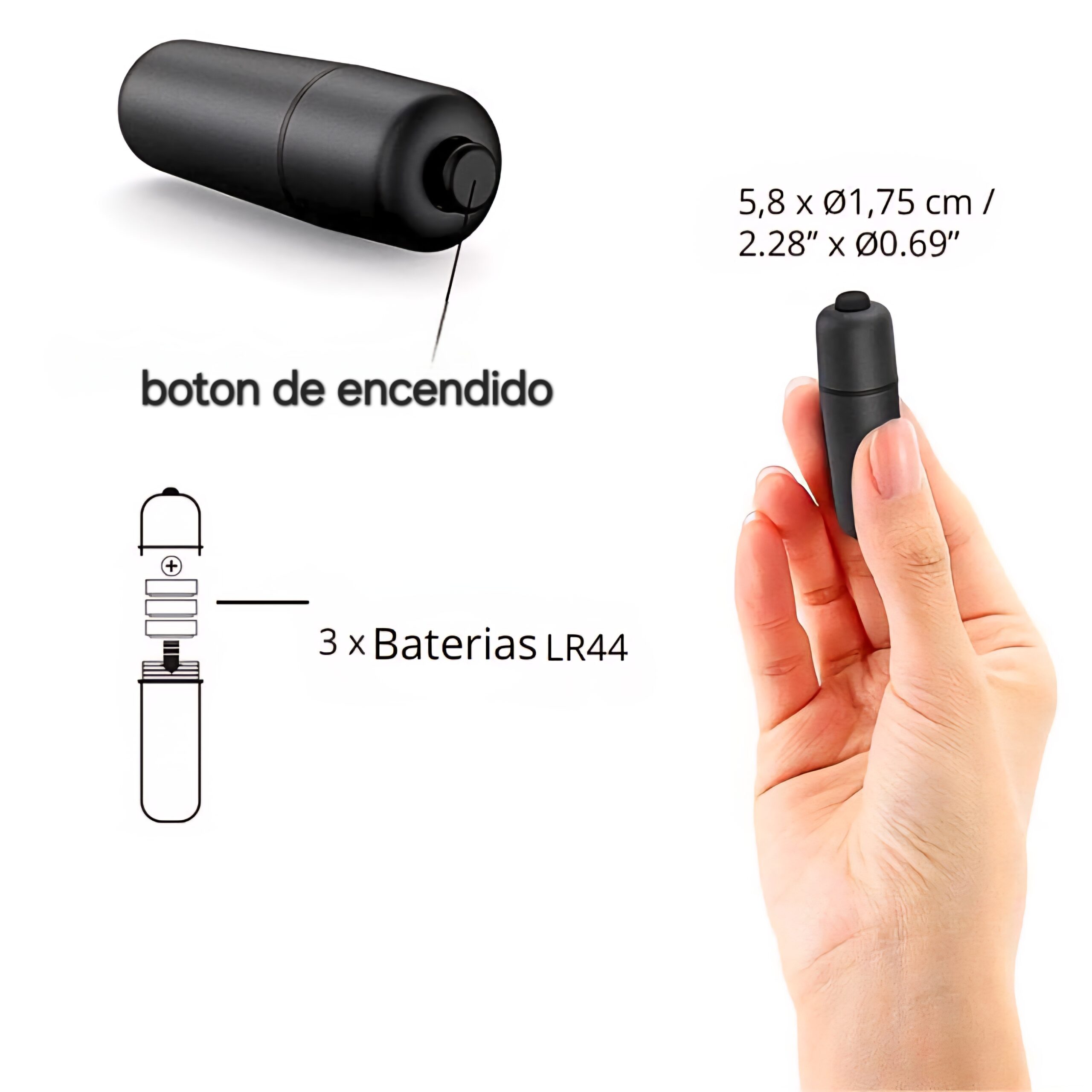 Mini vibrador cápsula - Imagen 2