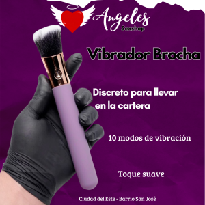 Brocha vibrador femenino discreto