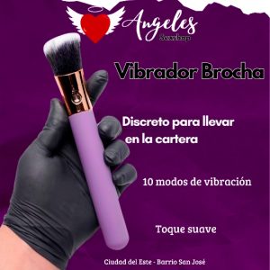 Brocha vibrador femenino discreto
