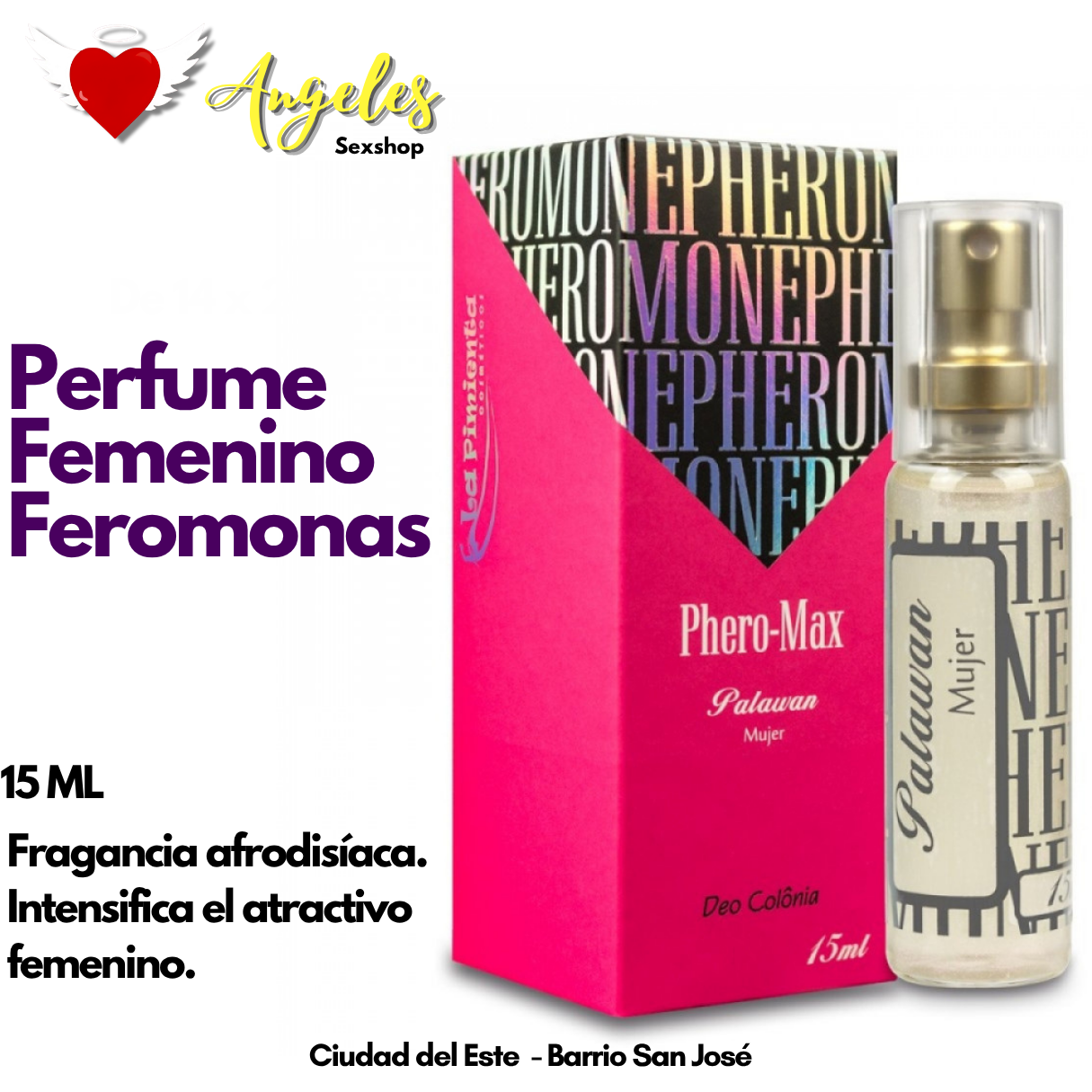 Perfume femenino con feromonas de 15ml