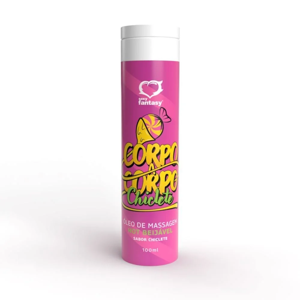 Aceite para masaje sabor a chicle de 100 mL