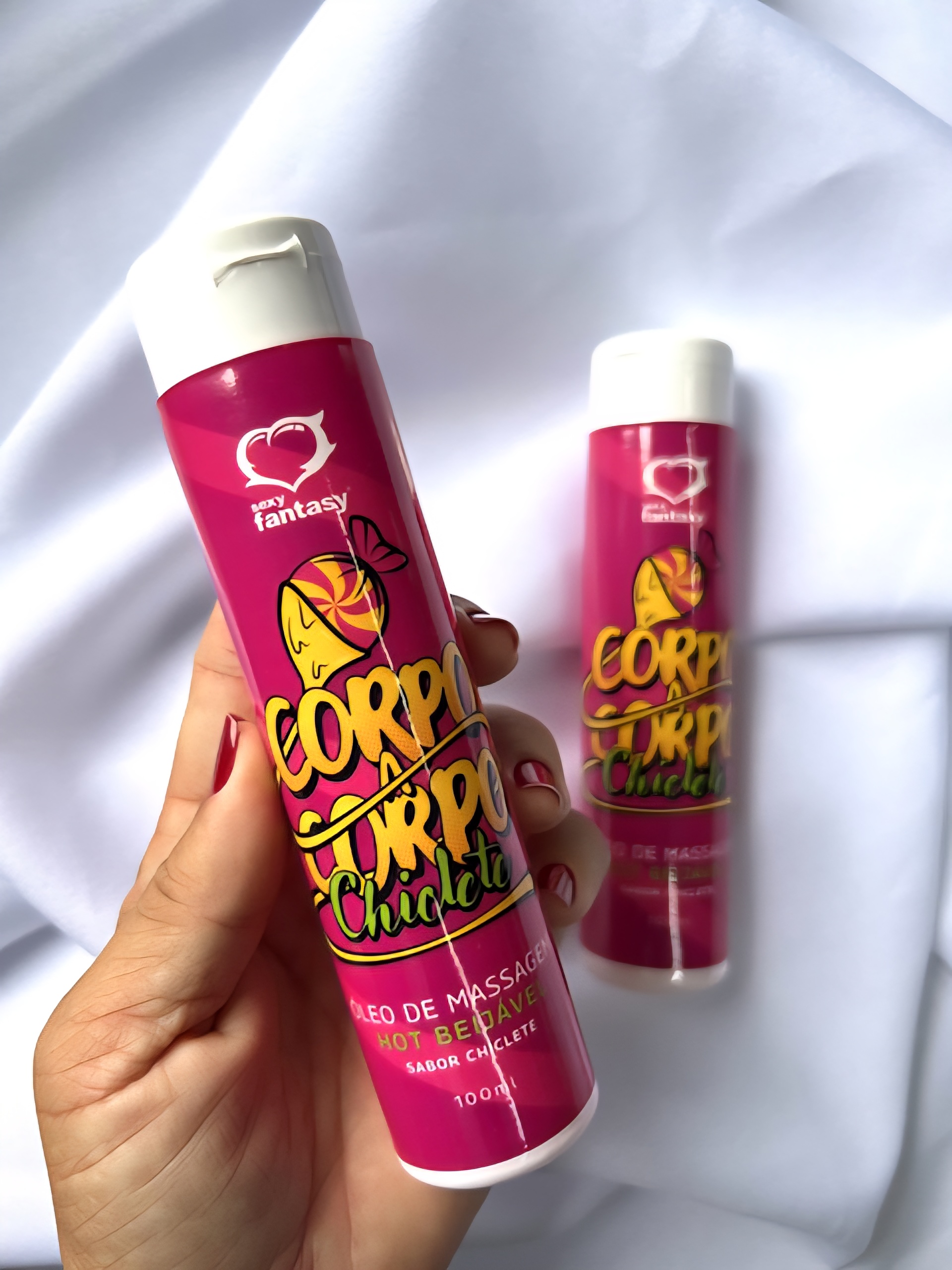 Aceite para masaje sabor a chicle de 100 mL - Imagen 2