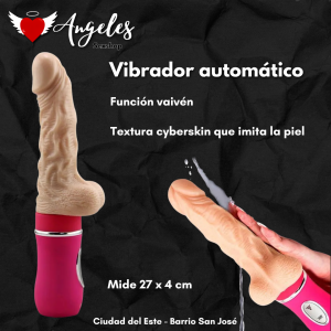 Pene vibrador automático de 27x4cm