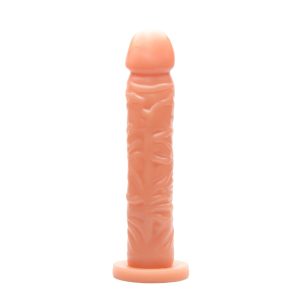 Consolador de silicona maciza de 21,5x4cm