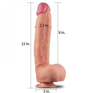 Consolador Realista de 30,5x5,8cm con ventosa