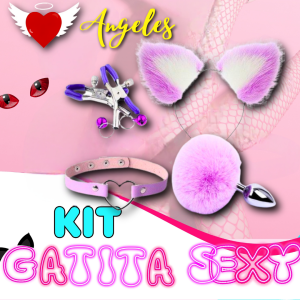 Kit Plug + Tiara 'Gatita Sexy' plug pequeño