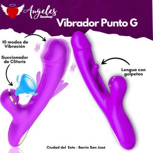 Vibrador Punto G, succion y golpeteo