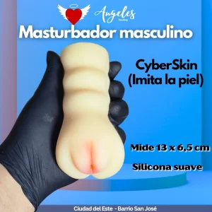 Masturbador masculino en Cyberskin Vagina de 13x6,5cm