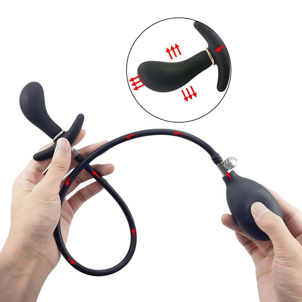 Plug anal inflable de 8x2,5cm, llega hasta 4,5cm de grosor