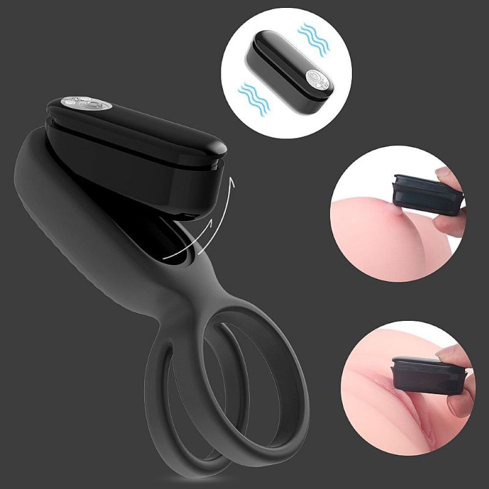 Anillo peneano vibrador recargable y 10 modos de vibración - Imagen 5