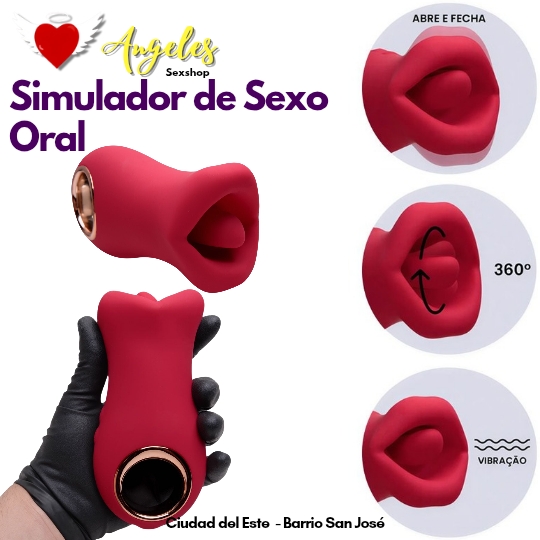 Simulador de Sexo Oral Boca, vibrador