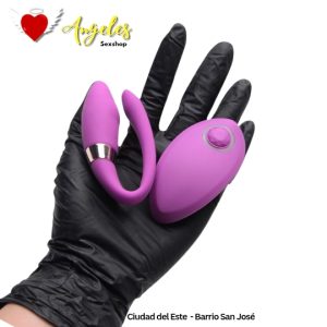 Vibrador de parejas con control inalambrico