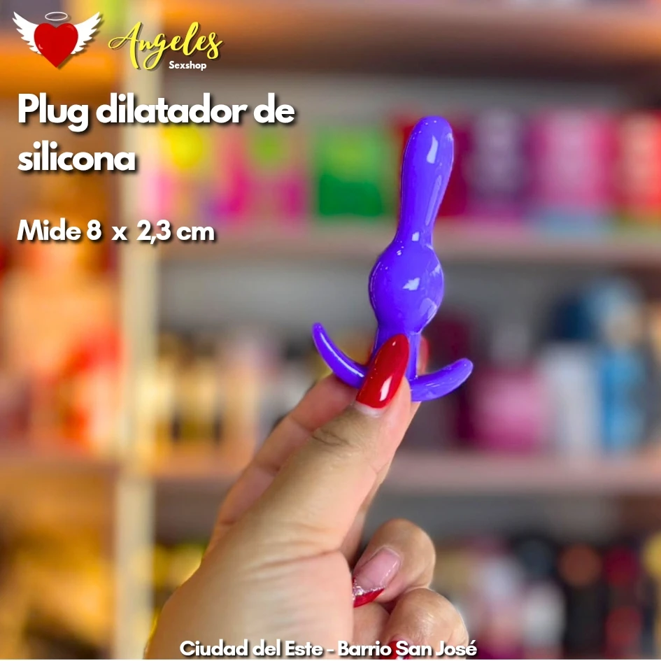 Plug dilatador anal de silicona de 8x2,3cm